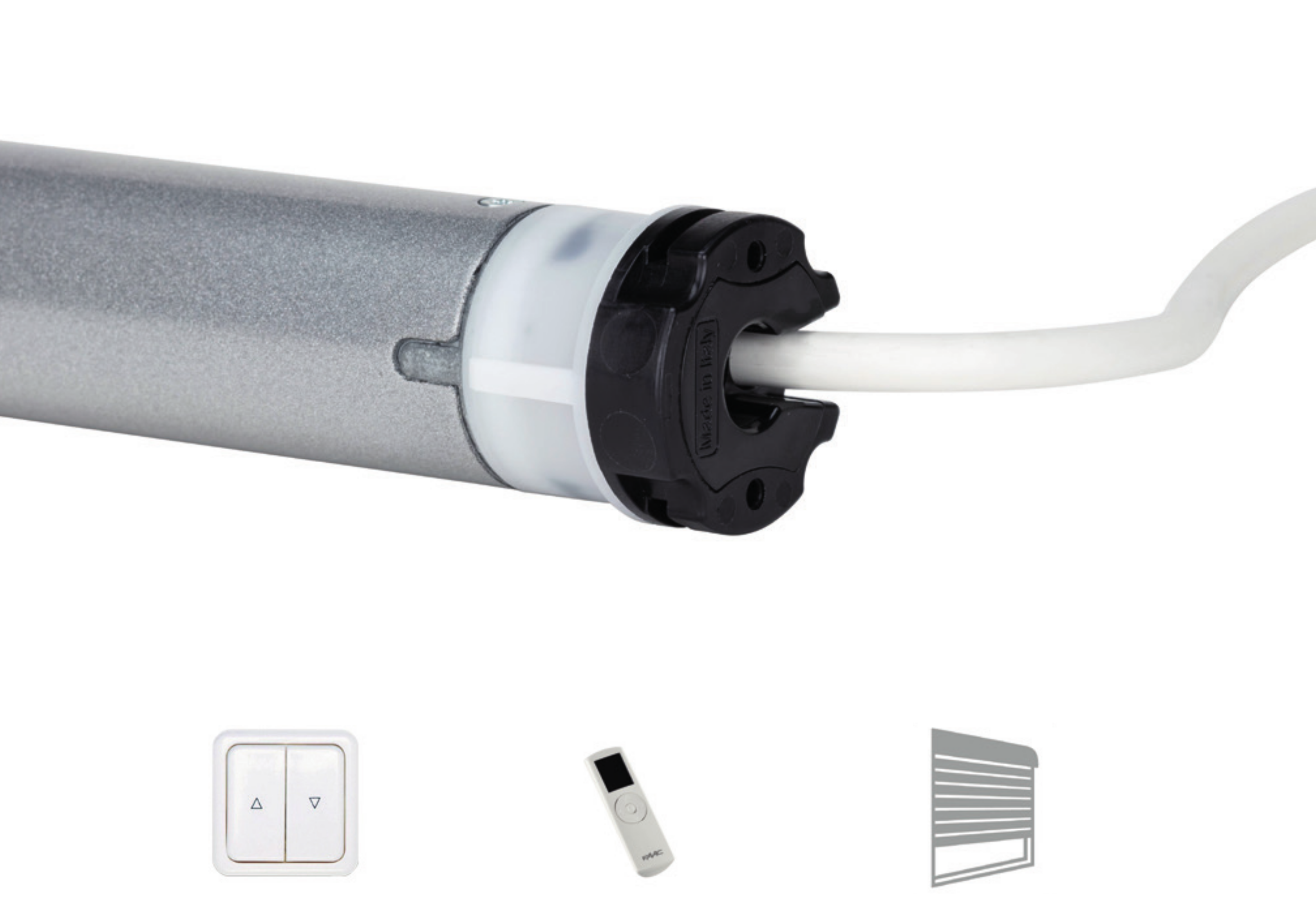 FAAC Elektronischer Mini-Motor mit Funk Rollladenmotor Markisen Screens Rohrmotor