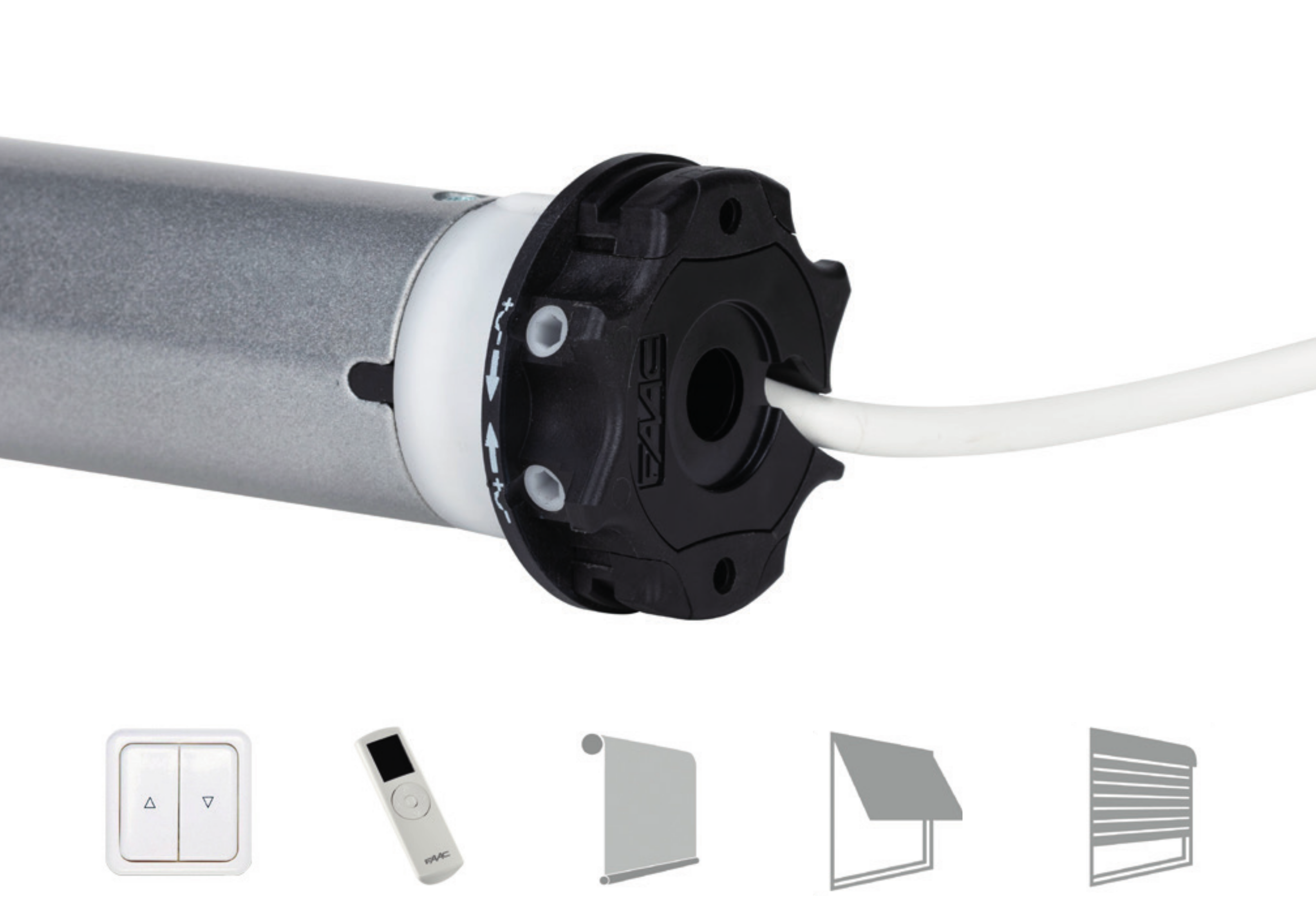 FAAC Mechanischer Motor mit Funk Rollladenmotor Markisen Screens Rohrmotor